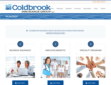 Tablet Screenshot of coldbrookins.com